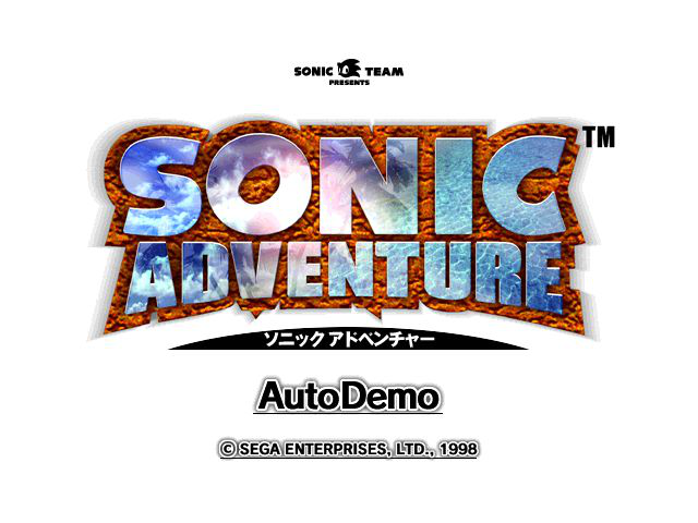 Sonic Adventure AutoDemo Title Screen